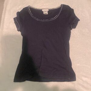 Talbots, coquette, navy blue, large